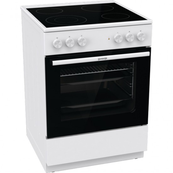 Gorenje GEC6A41WC Κουζίνα 71lt με Κεραμικές Εστίες Π60cm Λευκή,MultiAir,AquaClean Gorenje GEC6A41WC Κουζίνα 71lt με Κεραμικές Εστίες Π60cm Λευκή,MultiAir,AquaClean