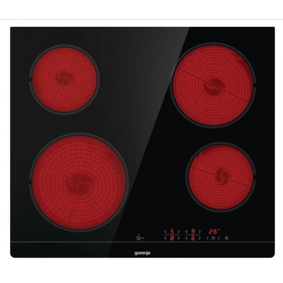 Gorenje ECT601FM Κεραμική Εστία Αυτόνομη με Λειτουργία Κλειδώματος Π60cm