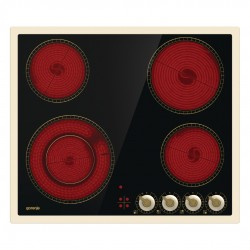 Gorenje EC642CLI Εντοιχιζόμενη Κεραμική Εστία Classico,Ivory,μπεζ,(Μ) ,3 ζώνες μαγειρέματος HiLight + 1 ζώνη μαγειρέματος HiLight 2 δακτυλίων