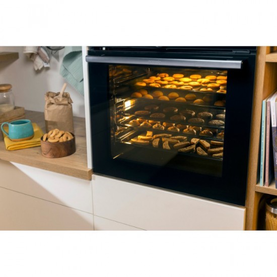 Gorenje BSA6737E15BG Φούρνος άνω Πάγκου 77lt Μαύρος,με Ατμό,Τρόποι Ψησίματος 12,Διακόπτες Βυθιζόμενοι,Υδρόλυση