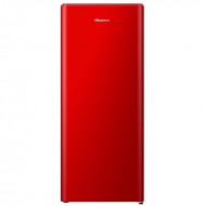 Hisense RR220D4BRE Μονόπορτο Ψυγείο 165lt ΥΨ126.5xΠΛ51.5xΒ51.4cm Κόκκινο