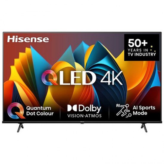 Hisense 43E7NQ Smart Τηλεόραση 43" 4K UHD QLED HDR,Quantum Dot Colour,4K AI Upscaler