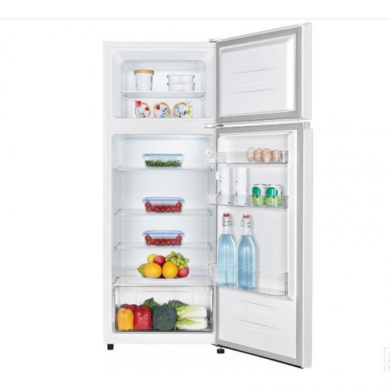 Hisense RT267D4AWE Δίπορτο Ψυγείο 206lt Υ143.6xΠ55xΒ54.2cm Λευκό,στατικη ψυξη