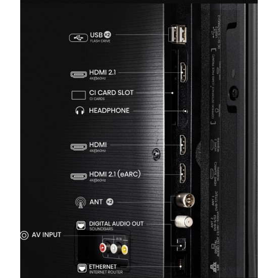 Hisense 50A6Q Smart Τηλεόραση 50" 4K UHD DLED HDR (2025)  Netflix • YouTube • Prime Video