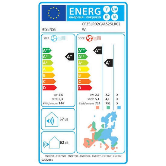 Hisense CA25LR02G/AS25LR02W ,Easy Smart,3D ,DC Inverter ,9000 BTU A++/A+++ με Wi-Fi,"Smart", Hisense CA25LR02G/AS25LR02W ,Easy Smart,3D ,DC Inverter ,9000 BTU A++/A+++ με Wi-Fi,"Smart",