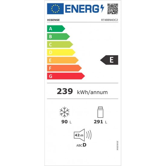 Hisense RT488N4DC2 Ψυγείο (381lt) Inox, (υψ172xπλ70xβαθ63.5)Full No Frost,Surround Cooling System,Inverter Motor -10ys warranty Hisense RT488N4DC2 Ψυγείο (381lt) Inox, (υψ172xπλ70xβαθ63.5)Full No Frost,Surround Cooling System,Inverter Motor -10ys warranty