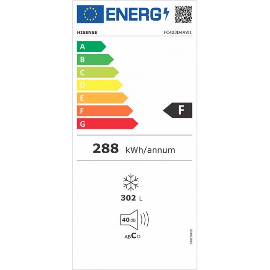 Hisense FC403D4AW1 Καταψύκτης (306lt) Λευκός Α+ (112,5x7,2x83) Hisense FC403D4AW1 Καταψύκτης (306lt) Λευκός Α+ (112,5x7,2x83)