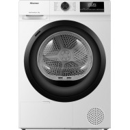 Hisense DHQE800BW2 Στεγνωτήριο Ρούχων 8kg A++ με Αντλία Θερμότητας,TwinAir