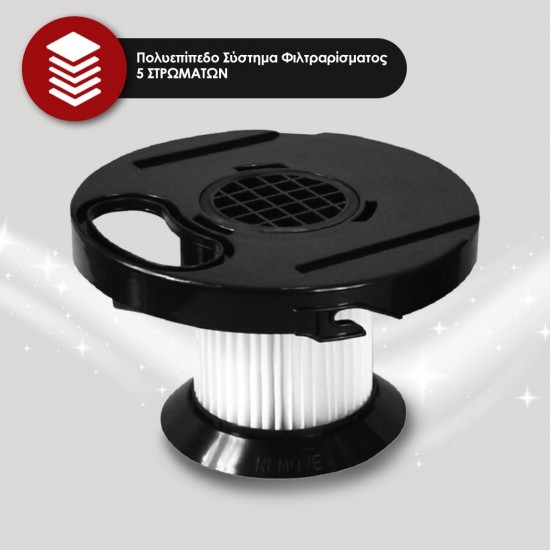 HomeVero HV-CVM710 Ηλεκτρική Σκούπα 700W με Κάδο 2lt Κόκκινη HomeVero HV-CVM710 Ηλεκτρική Σκούπα 700W με Κάδο 2lt Κόκκινη