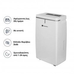 HomeVero HV-DH20L Αφυγραντήρας με Συμπιεστή 20lt,Ιονιστής:Λειτουργία στεγνώματος ρούχων: HomeVero HV-DH20L Αφυγραντήρας με Συμπιεστή 20lt,Ιονιστής:Λειτουργία στεγνώματος ρούχων: