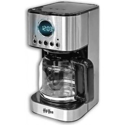 HY-VEE MD-293T Καφετιέρα φίλτρου inox για 10 φλυτζάνια,Watt : 900,oθόνη Led με ενδείξη ρολογιού  και έντασης αρώματος. HY-VEE MD-293T Καφετιέρα φίλτρου inox για 10 φλυτζάνια,Watt : 900,oθόνη Led με ενδείξη ρολογιού  και έντασης αρώματος.