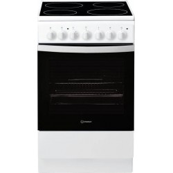 Indesit IS5V4PHW/E Κουζίνα 61lt με Κεραμικές Εστίες Π50εκ. Λευκή,Τρόποι Ψησίματος: 5