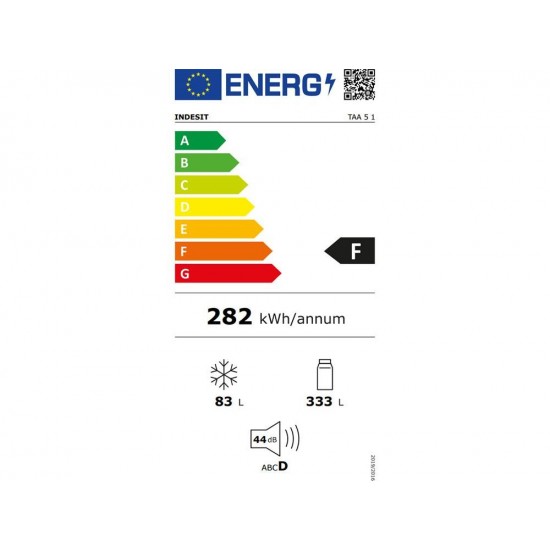 Indesit TAA 5 1 Ψυγείο Δίπορτο (416lt) Λευκό Low Frost (υψ180xπλ70) Indesit TAA 5 1 Ψυγείο Δίπορτο (416lt) Λευκό Low Frost (υψ180xπλ70)