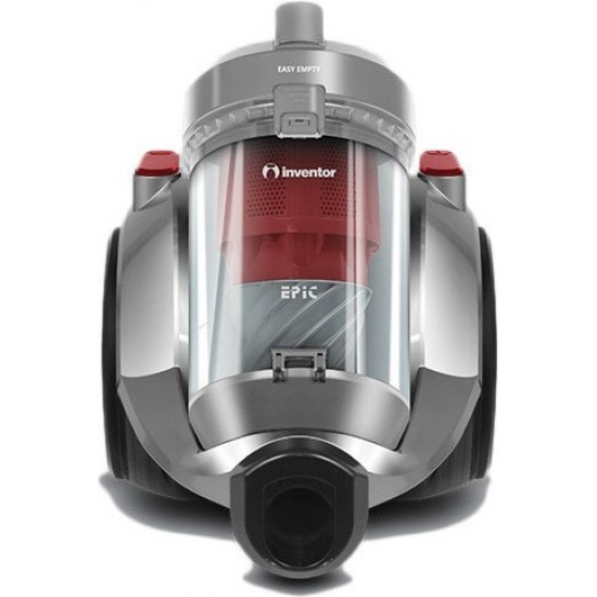 Inventor Epic EP-MC78 Ηλεκτρική Σκούπα 850W χωρίς Σακούλα 3lt,Τεχνολογία 6 Κυκλώνων