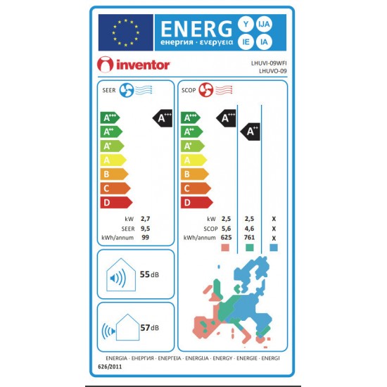 Inventor Leon LHUVI-09WFI/LHUVO-09 9000 Btu με Ιονιστή και WiFi A+++/A++ ,10 ΧΡΟΝΙΑ ΕΓΓΥΗΣΗ Inventor Leon LHUVI-09WFI/LHUVO-09 9000 Btu με Ιονιστή και WiFi A+++/A++ ,10 ΧΡΟΝΙΑ ΕΓΓΥΗΣΗ