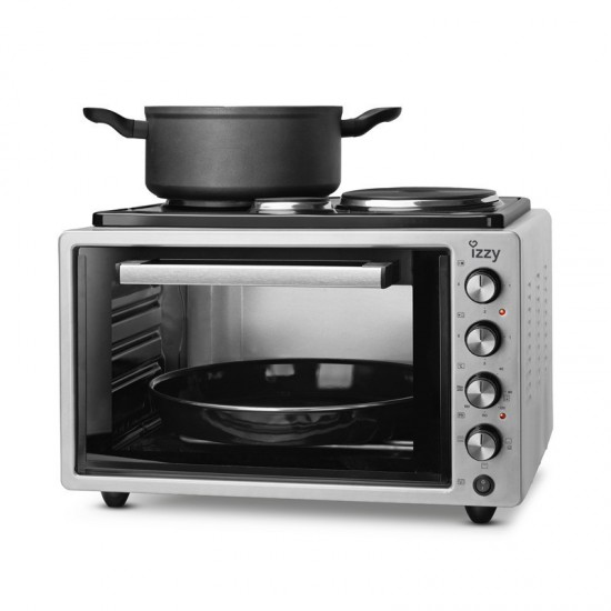 Izzy IZ-8004 Cook and Bake Ηλεκτρικό Φουρνάκι 42lt με 3 Εστίες,1500W, 1000W, 450W Izzy IZ-8004 Cook and Bake Ηλεκτρικό Φουρνάκι 42lt με 3 Εστίες,1500W, 1000W, 450W