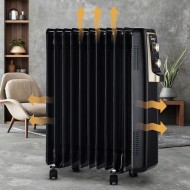 Izzy IZ-9029 Καλοριφέρ Λαδιού με 11 Φέτες ,1000W-1500W-2500W,5 κανάλια λαδιού για ταχεία θέρμανση