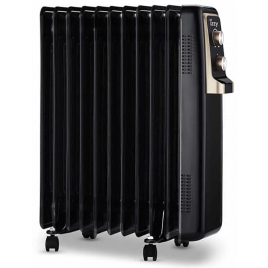 Izzy IZ-9029 Καλοριφέρ Λαδιού με 11 Φέτες ,1000W-1500W-2500W,5 κανάλια λαδιού για ταχεία θέρμανση