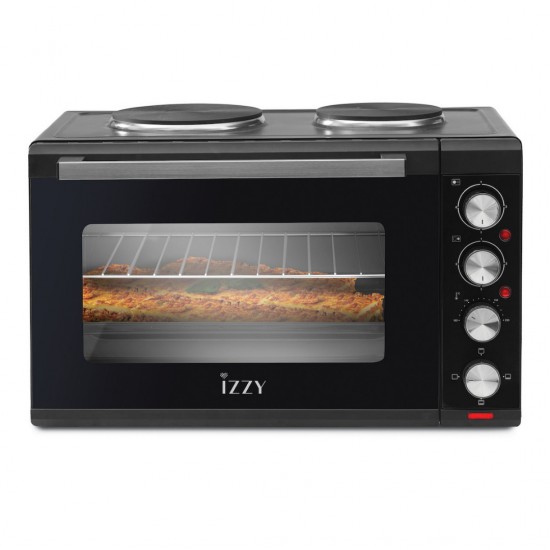 Izzy IZ-8015 1013702 Ηλεκτρικό Φουρνάκι 48lt με 2 Εστίες
