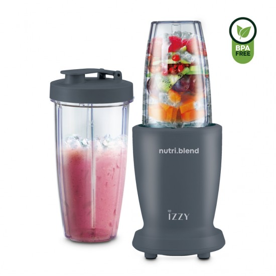 Izzy IZ-6503 Nutriblend Μπλέντερ για smoothies & χυμούς ,540ml 600W Γκρι,2 δοχεία χωρητικότητας 540ml & 480ml BPA free Izzy IZ-6503 Nutriblend Μπλέντερ για smoothies & χυμούς ,540ml 600W Γκρι,2 δοχεία χωρητικότητας 540ml & 480ml BPA free