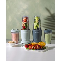 Izzy IZ-6503 Nutriblend Μπλέντερ για smoothies & χυμούς  ,540ml 600W Γκρι,2 δοχεία χωρητικότητας 540ml & 480ml  BPA free