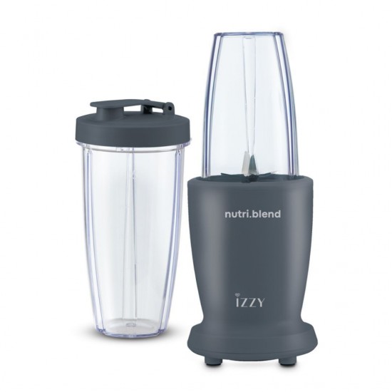 Izzy IZ-6503 Nutriblend Μπλέντερ για smoothies & χυμούς ,540ml 600W Γκρι,2 δοχεία χωρητικότητας 540ml & 480ml BPA free Izzy IZ-6503 Nutriblend Μπλέντερ για smoothies & χυμούς ,540ml 600W Γκρι,2 δοχεία χωρητικότητας 540ml & 480ml BPA free