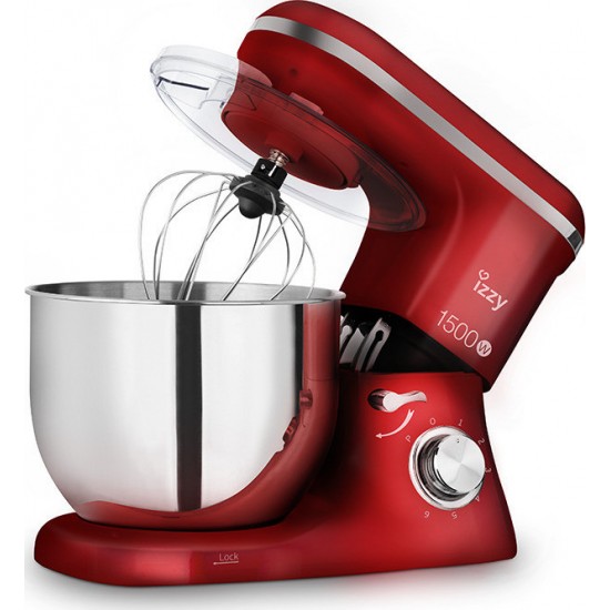 Izzy IZ-1500 Κουζινομηχανή 1500w με Ανοξείδωτο Κάδο 7lt Spicy Red Izzy IZ-1500 Κουζινομηχανή 1500w με Ανοξείδωτο Κάδο 7lt Spicy Red