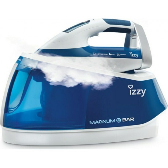 Izzy Magnum IZ-1105 Σύστημα Σιδερώματος 2800W Πίεσης 8bar με Δοχείο 2lt,Κεραμική πλάκα DuraCeramic,Βολή ατμού 600gr/min Izzy Magnum IZ-1105 Σύστημα Σιδερώματος 2800W Πίεσης 8bar με Δοχείο 2lt,Κεραμική πλάκα DuraCeramic,Βολή ατμού 600gr/min