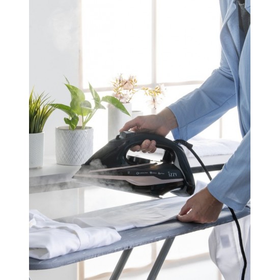 Izzy IZ-1111 Forza Ceramic Σίδερο Ατμού 2900W με Κεραμική Πλάκα και Συνεχόμενη Παροχή 55gr/min 