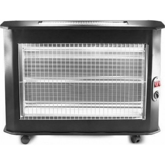 Kumtel KS-2710 Σόμπα Χαλαζία με Θερμοστάτη 2800W Black ,5 λάμπες χαλαζία, 3 μπρος και 2 στο επάνω μέρο Kumtel KS-2710 Σόμπα Χαλαζία με Θερμοστάτη 2800W Black ,5 λάμπες χαλαζία, 3 μπρος και 2 στο επάνω μέρο