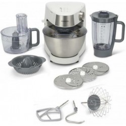 Kenwood KHC29.H0WH Prospero (Κουζινομηχανή με Μπλέντερ 1000 watt)Εξάρτημα λεμονοστύφτη, Εξάρτημα κόφτη/τρίφτη, Γάντζο ζύμης, Αναδευτήρα ”Κ”, Χτυπητήρι, Καπάκι μπολ για προστασία από το πιτσίλισμα