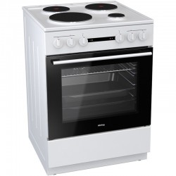 Korting KE6A40WM, 742630,Κουζίνα 71lt με Εμαγιέ Εστίες Π60εκ. Λευκή,9 προγράμματα,Σταθεροί διακόπτες, Aqua Clean  Korting KE6A40WM, 742630,Κουζίνα 71lt με Εμαγιέ Εστίες Π60εκ. Λευκή,9 προγράμματα,Σταθεροί διακόπτες, Aqua Clean