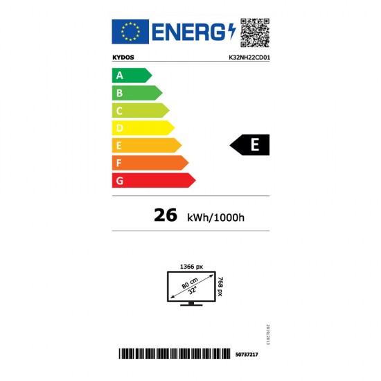 Kydos LED 32" HD Ready Τηλεόραση K32NH22CD01,Dolby Digital Plus ,Hotel Mode Kydos LED 32" HD Ready Τηλεόραση K32NH22CD01,Dolby Digital Plus ,Hotel Mode