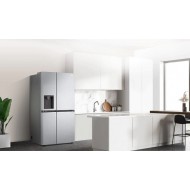 LG GSLV70PZTE Ψυγείο Ντουλάπα 635lt Total NoFrost με ψηφιακούς αισθητήρεςΥ179xΠ91.3xΒ73.5εκ. Inox - Silver ,χειρισμός με τον Φωνητικό βοηθό,ThinQ™ / Smart Diagnosis / Wifi