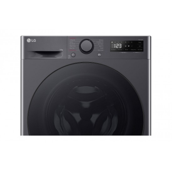 LG F4WR511S2M Πλυντήριο Ρούχων 11kg 1400 Στροφών Γκρι , Μοτέρ Inverter /6 Motion Direct Drive,AI DD™,TurboWash™