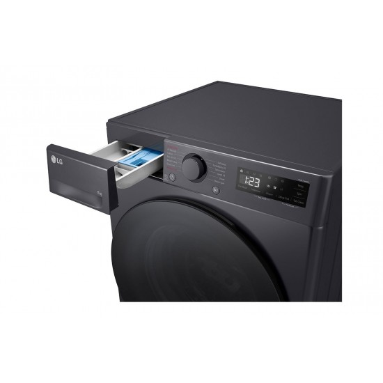 LG F4WR511S2M Πλυντήριο Ρούχων 11kg 1400 Στροφών Γκρι , Μοτέρ Inverter /6 Motion Direct Drive,AI DD™,TurboWash™
