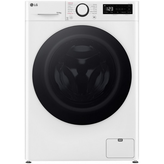 LG F4DR510S0W Πλυντήριο-Στεγνωτήριο 10kg/6kg, 1400 Στροφές, με Ατμό & Wifi, A/D, Λευκό ,AI DD,TurboWash 360˚