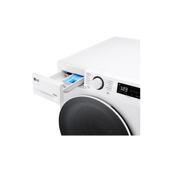 LG F4DR510S0W Πλυντήριο-Στεγνωτήριο 10kg/6kg, 1400 Στροφές, με Ατμό & Wifi, A/D, Λευκό ,AI DD,TurboWash 360˚