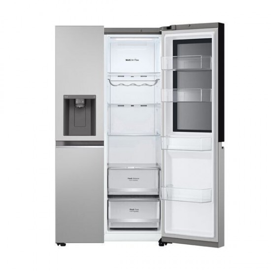LG GSGV80PYLL Ψυγείο Ντουλάπα 635lt Total NoFrost Υ179xΠ91.3xΒ73.5cm Inox,InstaView ThinQ,Wi-Fi, Door-in-Door.,LinearCooling,DoorCooling+