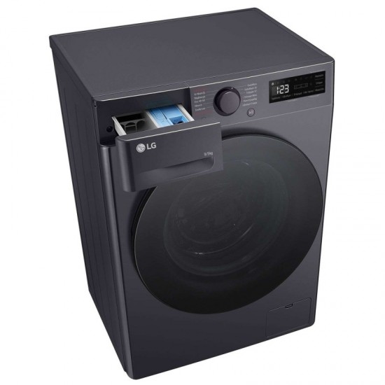 LG D2R5009TSMB Πλυντήριο Στεγνωτήριο Ρούχων9kg / 5kg Ατμού 1200 Στροφές,AI DD™,Steam™,TurboWash™