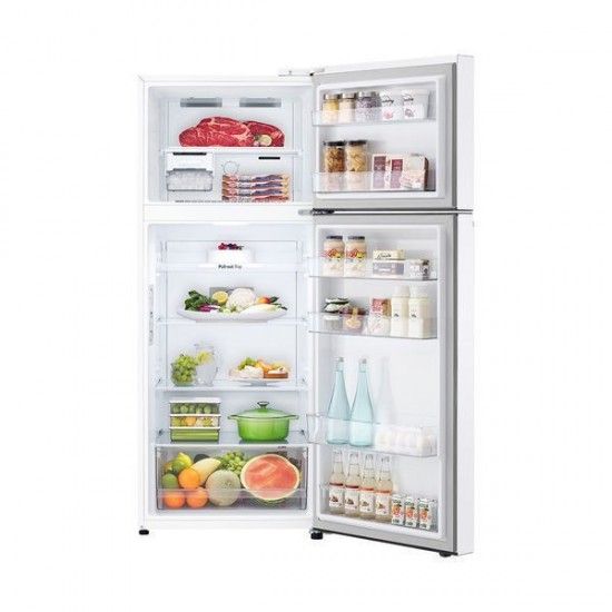 LG GTBV36SWGKD Ψυγείο Δίπορτο 395lt Total NoFrost Υ176xΠ70xΒ68cm Λευκό,Inverter Compressor,Door Cooling ™