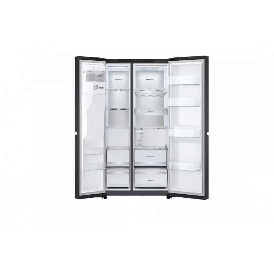 LG GSLE91EVAC Ψυγείο Ντουλάπα 461lt Full No Frost ,Μαύρο,  • Multi Air Flow,Wifi ,DoorCooling+TM ,Υ179xΠ92.5xΒ73.5cm UVnano