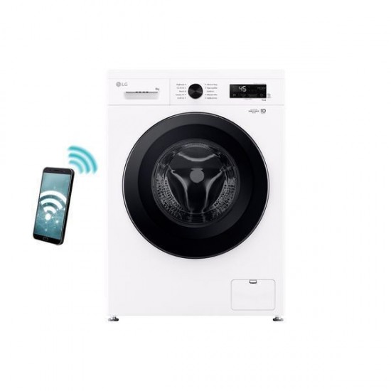 LG F4X1008NWK Πλυντήριο Ρούχων 8kg ατμου,1400 Στροφών  ,Wi-Fi