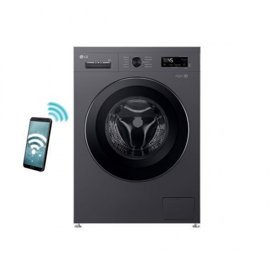 LG F4X1008NMK Πλυντήριο Ρούχων 8kg με Ατμό 1400 Στροφών,Inverter Direct Drive™,Βραβείο "EU Ecolabel award"