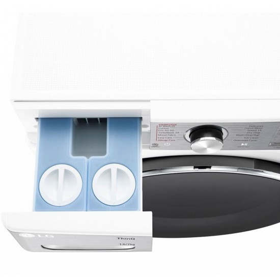LG F4DR913P3WA Πλυντήριο Στεγνωτήριο Ρούχων 13kg/7kg Ατμού 1400 Στροφές