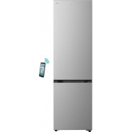 LG GBBSJ20EPY Ψυγειοκαταψύκτης 375lt Total NoFrost (M) Υ203xΠ59.7xΒ67.4cm Ασημί,ThinQ (Wi-Fi),DoorCooling+™Τεχνητή  Νοημοσύνη