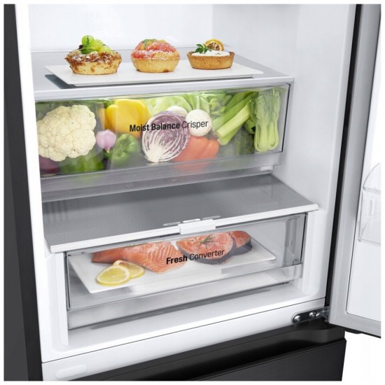 LG GBV3100EEP Ψυγειοκαταψύκτης 344lt Total NoFrost Μαύρος,Multi Air Flow,Linear Cooling ,Door Cooling 