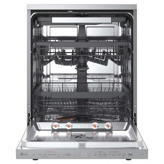 LG DF375HVS Πλυντήριο Πιάτων 60cm ,14 Σερβίτσια 60cm με Wi-Fi Inox ,QuadWash με 4 βραχίονες ψεκασμού, EasyRack Plus + 3ο ράφι,Τεχνολογία TrueSteam LG DF375HVS Πλυντήριο Πιάτων 60cm ,14 Σερβίτσια 60cm με Wi-Fi Inox ,QuadWash με 4 βραχίονες ψεκασμού, EasyRack Plus + 3ο ράφι,Τεχνολογία TrueSteam