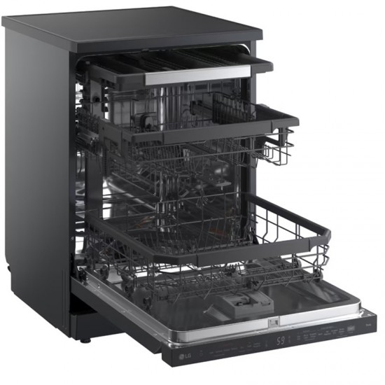 LG DF375HMS Πλυντήριο Πιάτων για 14 Σερβίτσια 60cm με Wi-Fi Μαύρο,3ο ράφι