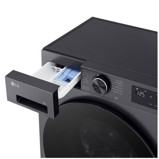 LG F2X50S9TBB Πλυντήριο 9kg 1200 Στροφών,(M)Inverter DirectDrive, AI Wash,TurboWash 39: Γρήγορο 14': ,AI DD™,LG ThinQ™ , Ανθρακί (Ματ) LG F2X50S9TBB Πλυντήριο 9kg 1200 Στροφών,(M)Inverter DirectDrive, AI Wash,TurboWash 39: Γρήγορο 14': ,AI DD™,LG ThinQ™ , Ανθρακί (Ματ)